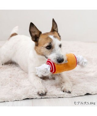 PET PARADISE ペットパラダイス 骨付き肉トイ  S 茶系