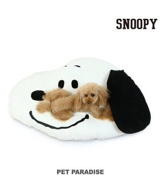 PET PARADISE ペットパラダイス スヌーピー フェイス クッション (100×69cm)