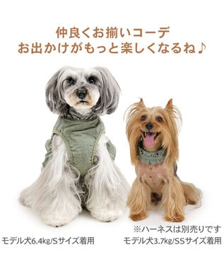 PET PARADISE ペットパラダイス ペタルオリーブ首輪 ＳＳ カーキ