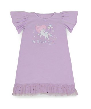 Mother garden マザーガーデン フリル袖 ワンピース Ｍ/L サイズ 100～120cm 120～140cm 《ユニコーン/野いちご》