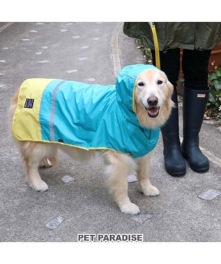 PET PARADISE 犬服 犬用品 ペットグッズ ペットウェア ペットパラダイス 切替レインマント 【中型・大型犬】 | 犬用 中型犬 大型犬