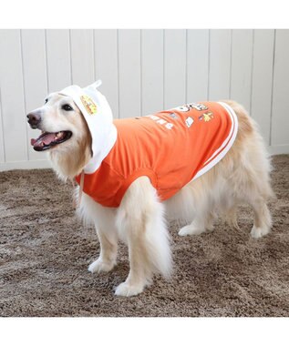 PET PARADISE スヌーピー  おでかけ柄  パーカー 《オレンジ》中型犬  大型犬 オレンジ