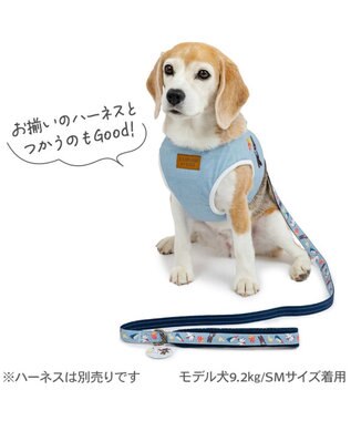 PET PARADISE リサとガスパール 刺繍柄 リード ＳＭ ブルー