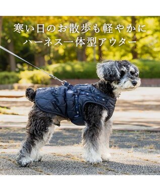PET PARADISE J.PRESS  アウターハーネス オニオンシームステッチ 《ネイビー》 小型犬 ネイビー