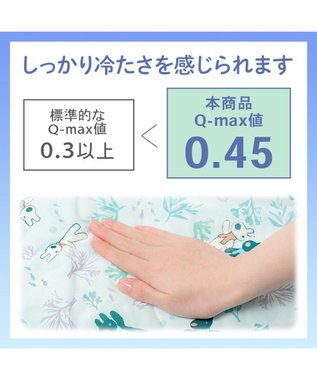 PET PARADISE リサとガスパール もちっと クール ブランケット 《海草柄》 ライトブルー