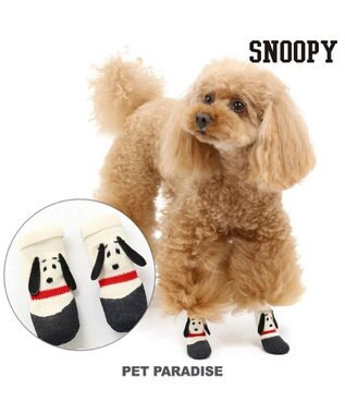 PET PARADISE スヌーピー フィットシューズ 靴下【Ｓ】