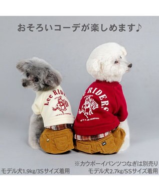 PET PARADISE Lee カウボーイ スカートつなぎ 小型犬 ホワイト