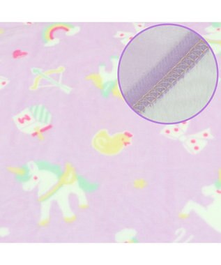 Mother garden マザーガーデン ユニコーン シングル毛布 140×200cm 《ポップ柄》 あったか 大判毛布 -