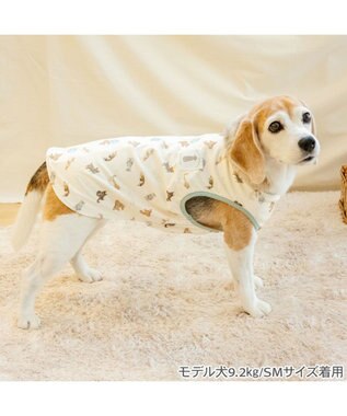 PET PARADISE ペットパラダイス makokoro ベスト 《犬柄》 中型犬 大型犬 ホワイト