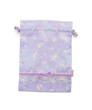 Mother garden マザーガーデン ユニコーン 巾着 《フラワー柄》 Sサイズ 20×27cm フラワー柄
