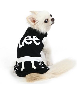 PET PARADISE Lee ロンパース 《ロゴ柄》 小型犬 ブラック
