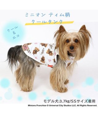 PET PARADISE 犬の服 夏 ひんやり クール メッシュ 接触冷感 虫よけ ミニオン ティムタンクトップ 【小型犬】クールマックスエコメイド -