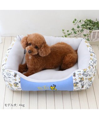PET PARADISE ディズニー プルート クール 四角 カドラー 小型犬 水色