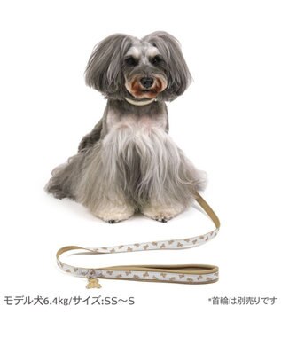 PET PARADISE ペットパラダイス くまちゃん 総柄リード ＳＳ～Ｓ オフホワイト