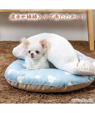 PET PARADISE ディズニー トイ・ストーリー 遠赤外線 くつろぎマット Ｓ ホワイト×ブルー