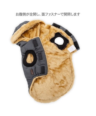 PET PARADISE ペットパラダイス 防寒フード付コート 中型犬 大型犬 ブラック
