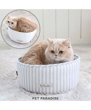 PET PARADISE 猫 ベッド おしゃれ 丸型 カドラー (30cm)