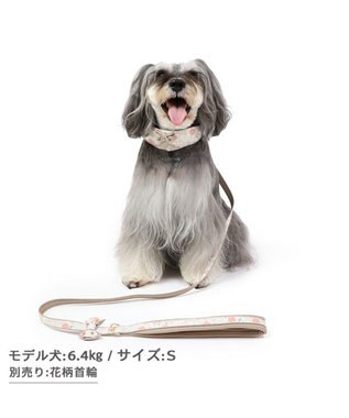 PET PARADISE 花柄 リード【ＳＳ~Ｓ】 小型犬 茶系
