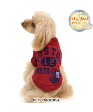PET PARADISE 犬 服 Tシャツ 【小型犬】 プレミアム ペティーヒート カレッジ 赤