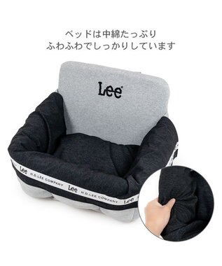 PET PARADISE Lee ドライブカドラー 《ロゴ柄》 Ｍ 小型犬 グレー