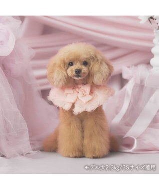PET PARADISE cherircouture ビッグリボン スタイ 《ピンク》 小型犬 ピンク