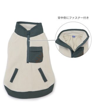 PET PARADISE ペットパラダイス ワンダフルストレッチ ポケット トレーナー 小型犬 ホワイト