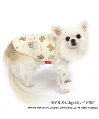 PET PARADISE ミニオン ティム キルティング ベスト 《お花》 小型犬 ホワイト