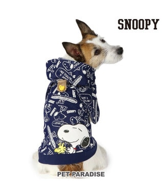 PET PARADISE スヌーピー パーカー 《デニム風》 小型犬