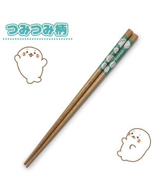 Mother garden しろたん 木製 箸  21cm 《つみつみ柄》 単品
