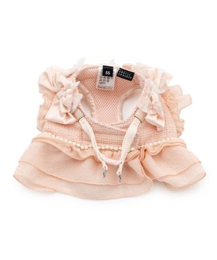 PET PARADISE cherircouture ツイード ベストハーネス 《ピンク》 Ｓ ピンク