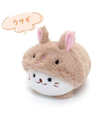 Mother garden しろたん 小動物 マスコット 《ハリネズミ / ウサギ / モルモット / モグラ》 【単品】 ウサギ