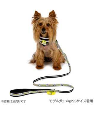 PET PARADISE スヌーピー ＪOE COOL 反射リード Ｍ～Ｌ グレー