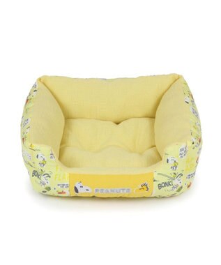 PET PARADISE スヌーピー　いつも一緒 カドラー S  超小型犬 38×32cm イエロー