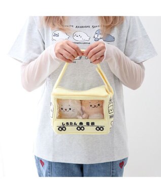 Mother garden しろたん ついてきちゃうしろたん マスコット 《おのぼりたん 電車キャリー》 おのぼりたん 電車キャリー