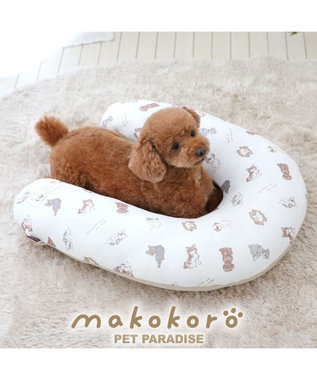 PET PARADISE ペットパラダイス makokoro あごのせクッション 《わんちゃん柄》