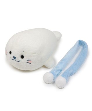 Mother garden しろたん マフラー付 ふわ雪 抱き枕 55cm マフラー付 ふわ雪