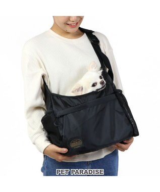 PET PARADISE キャリーバッグ スリング 超小型犬 四角 ブラック
