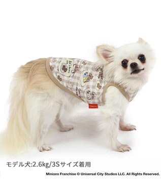 PET PARADISE ミニオン ペティヒート タンクトップ ボブ ティム柄  小型犬 ベージュ