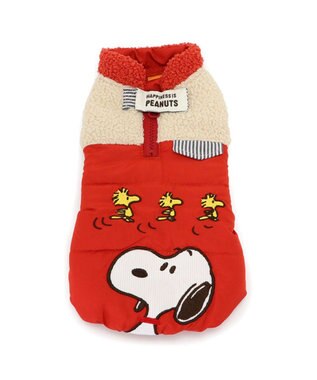 PET PARADISE スヌーピー 遠赤外線 エアベスト 《オレンジ》 小型犬 オレンジ