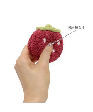 PET PARADISE ペットパラダイス ふわころトイ 《いちご  レッド》 小型犬 レッド