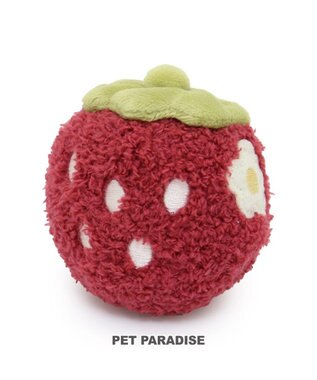 PET PARADISE ペットパラダイス ふわころトイ 《いちご  レッド》 小型犬