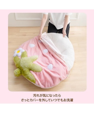 Mother garden マザーガーデン いちごクッション 90×92cm ネットショップ限定 ピンク（淡）
