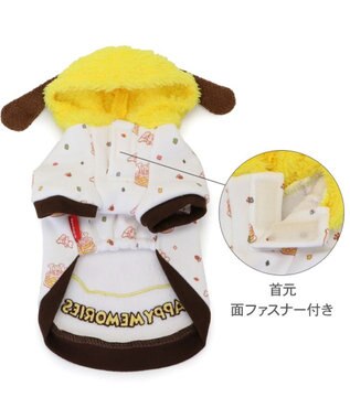 PET PARADISE ディズニー ミッキーマウス＆プルート パーカー 《ケーキ柄》 小型犬 ホワイト×ブラウン