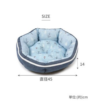 PET PARADISE ペットパラダイス クールカドラー 丸型《マリン柄》 超小型犬 マリン柄