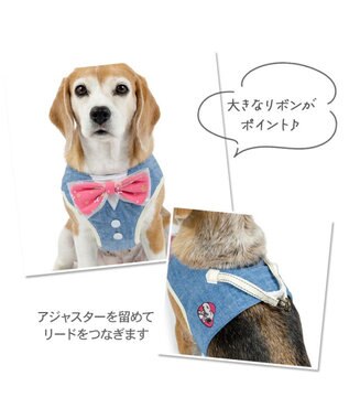 PET PARADISE スヌーピー バースデー ベストハーネス Ｌ ブルー