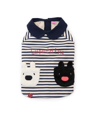 PET PARADISE リサとガスパール ペティヒートDAN Tシャツ 《ボーダー 縞柄》小型犬 ボーダー 縞柄