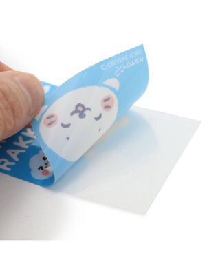 Mother garden しろたん ステッカー 5×7cm 3枚セット 《【A】しろたん柄 3枚セット》 《【B】しろたん＆らっこいぬ 3枚セット》 【B】しろたん＆らっこいぬ