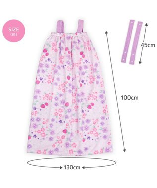 Mother garden マザーガーデン 野いちご 水泳 ラップタオル 100cm 野いちご