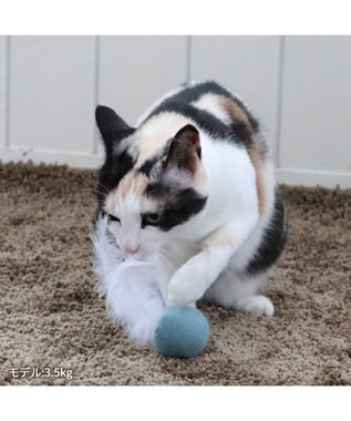 PET PARADISE ペットパラダイス 猫 羊毛ボール 羽付き 【単品】 ミント
