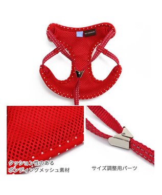 PET PARADISE ペットパラダイス ハーネス＆リード スカラップカラー《いちご柄》 ４Ｓ / ３Ｓ 小型犬 いちご柄